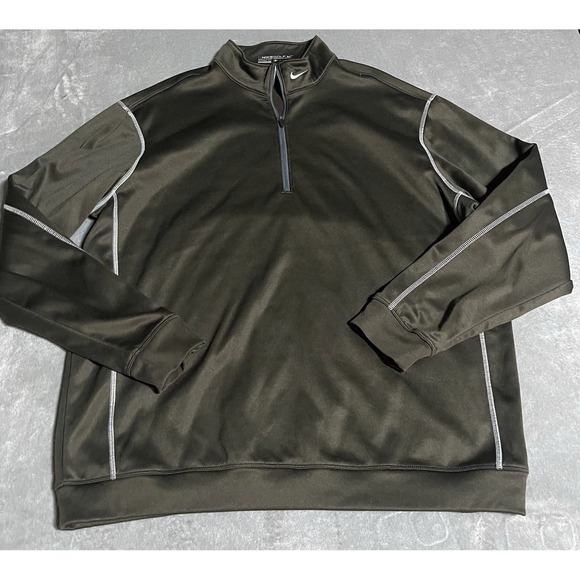 Nike Golf Pullover Mens XL Quarter Zip Therma Fit Outdoors Activewear Embroidery - Picture 1 of 5